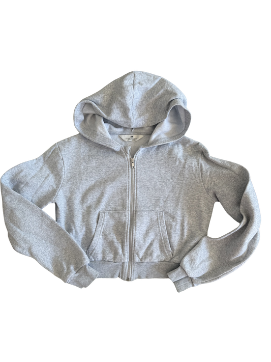 H&M Sweatjacke Grau cropped 146/152