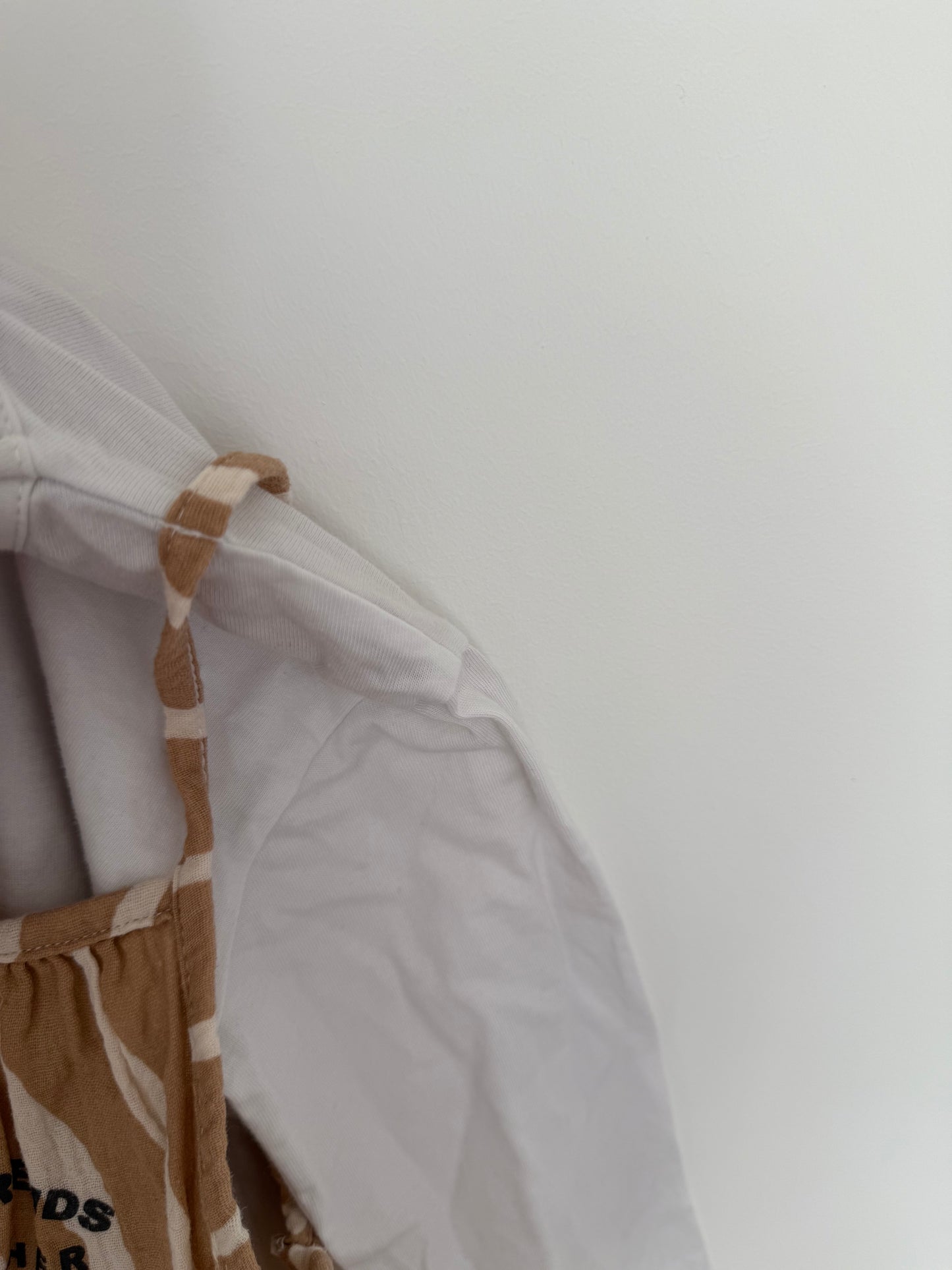 ZARA Kleid braun weiß 116