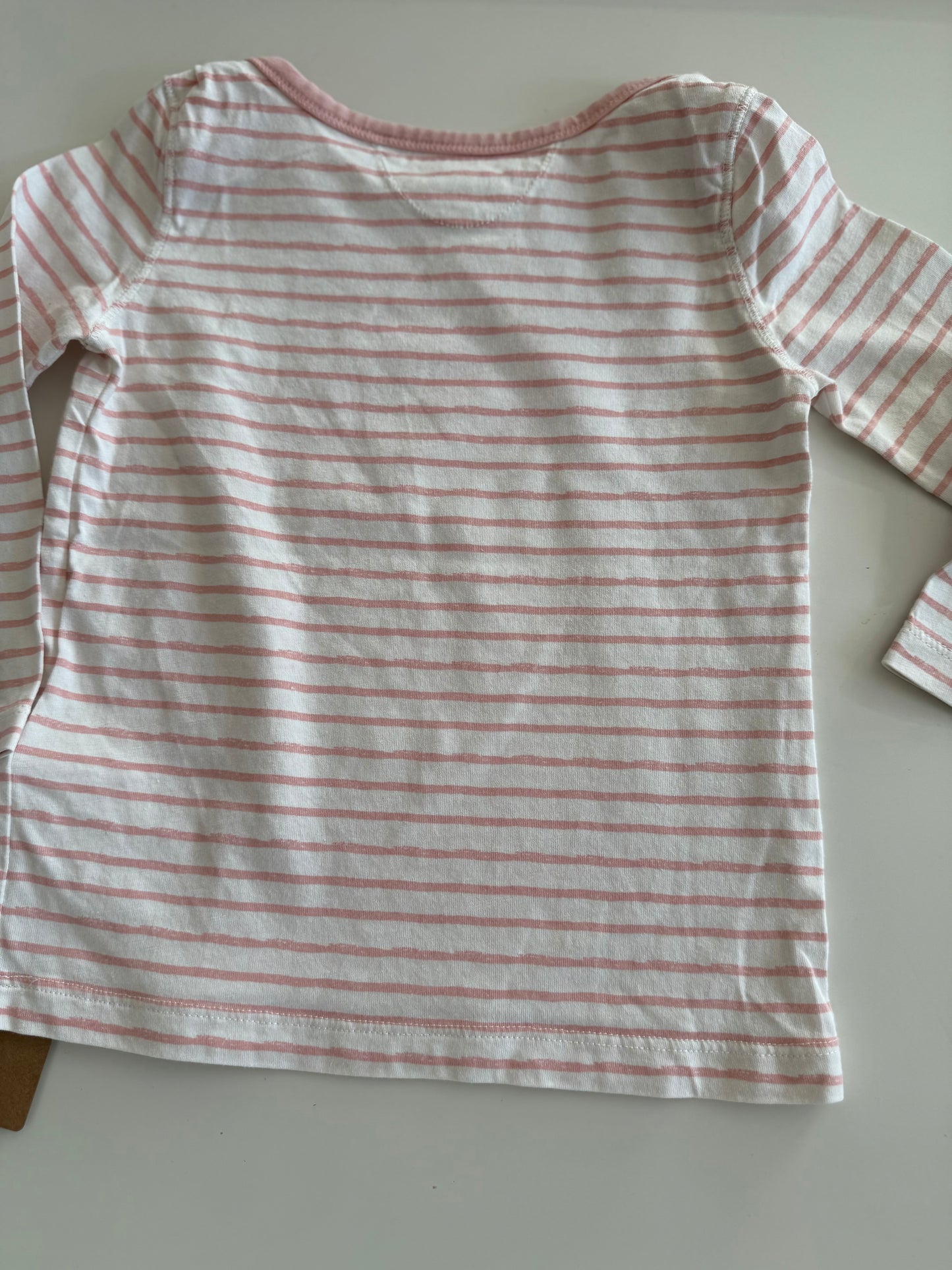 MARC O’POLO Langarmshirt weiß rosa 80