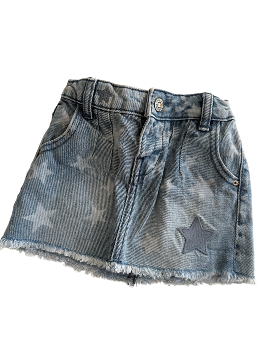 MANGO Jeansrock Sterne 98