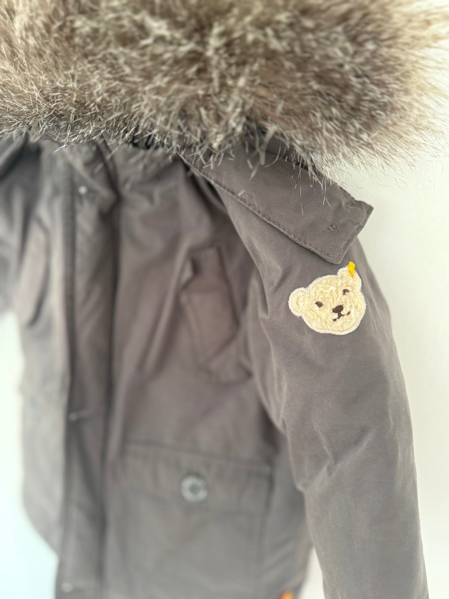 STEIFF Daunenjacke grau warm gefüttert 80