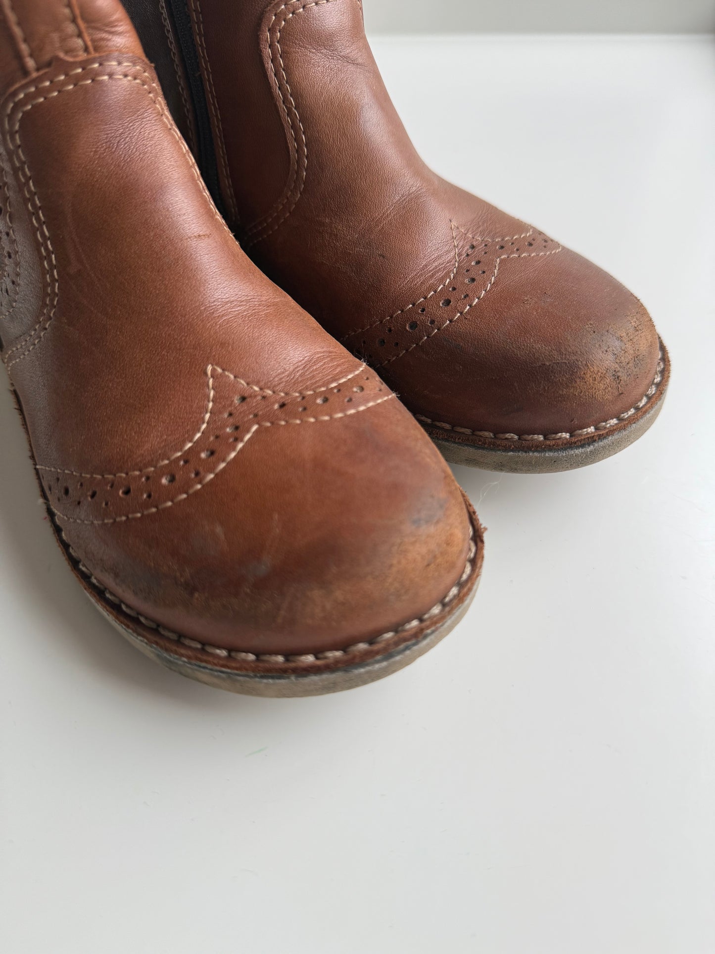 RICOSTA Stiefeletten Chelsea Boots Schuhe Leder braun 32