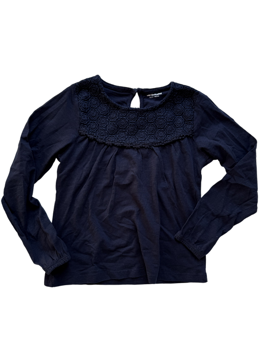 VERBAUDET Langarmshirt dunkelblau 122/128