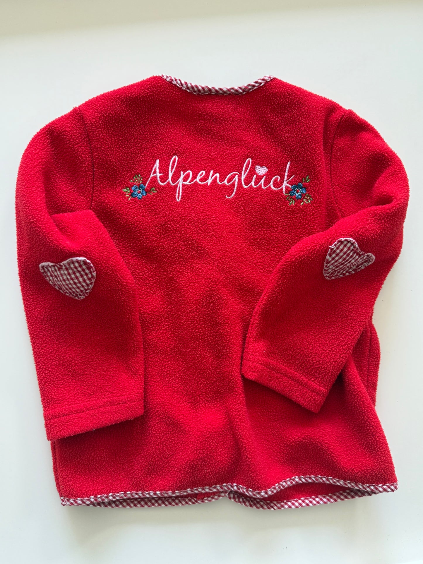 BONDI Fleecejacke Trachten Alpenglück rot 86