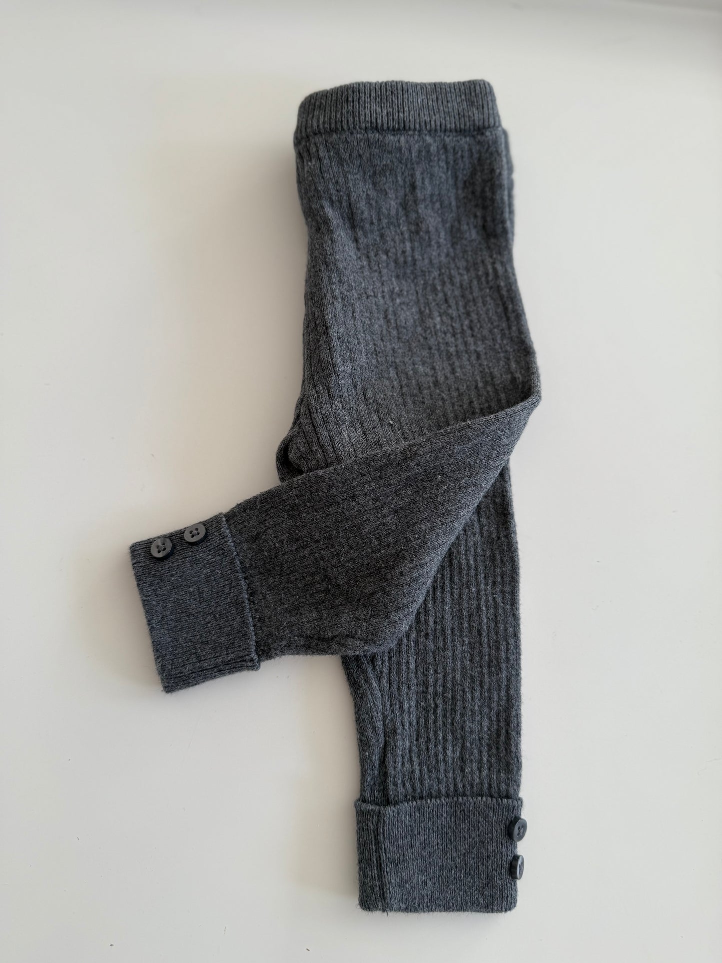 ZARA Hose Strick dunkelgrau 68