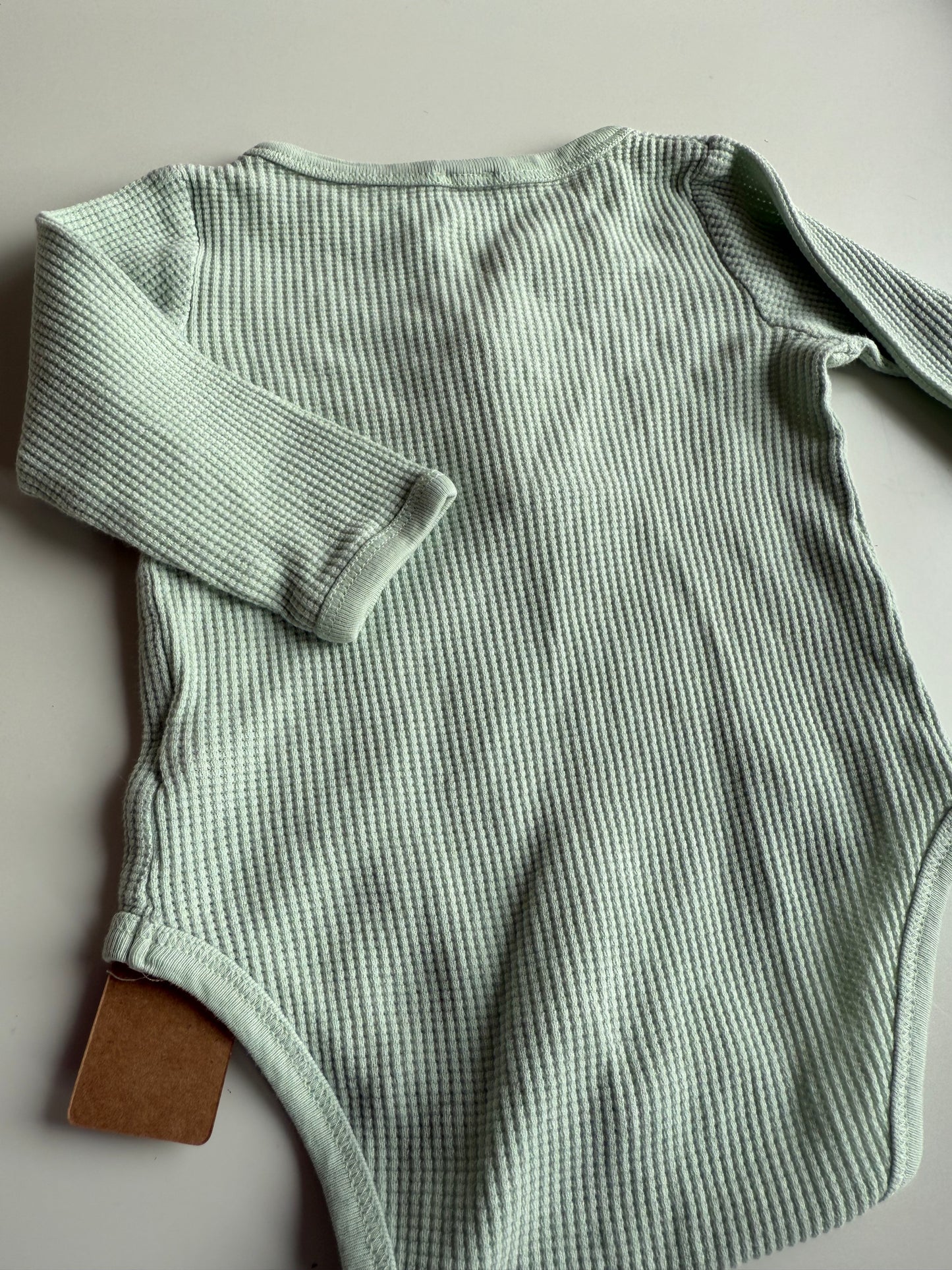 HESSNATUR Body Waffelstruktur Türkis 62/68