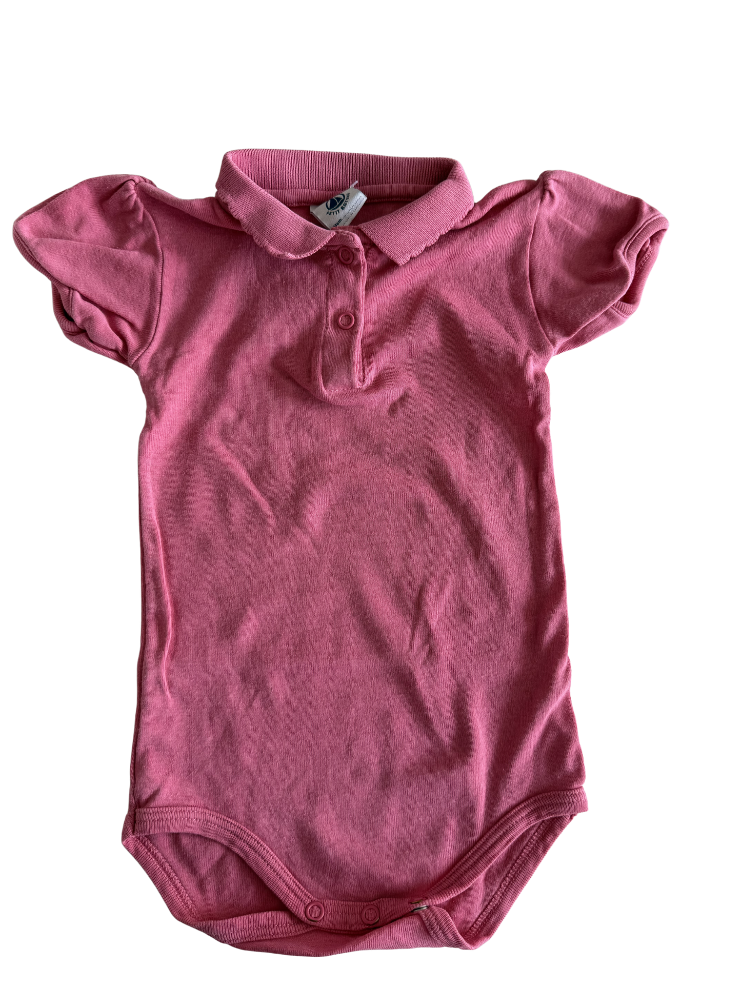 PETIT BATEAU Body Kragen pink 62/68