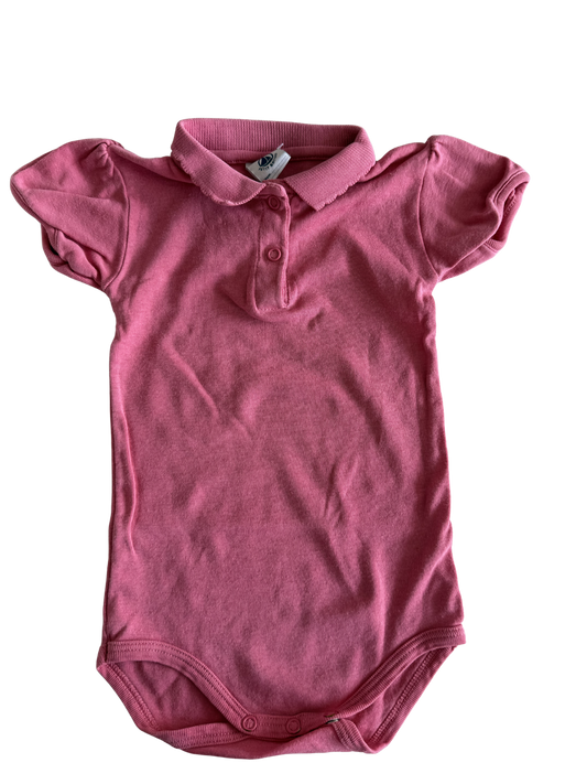 PETIT BATEAU Body Kragen pink 62/68