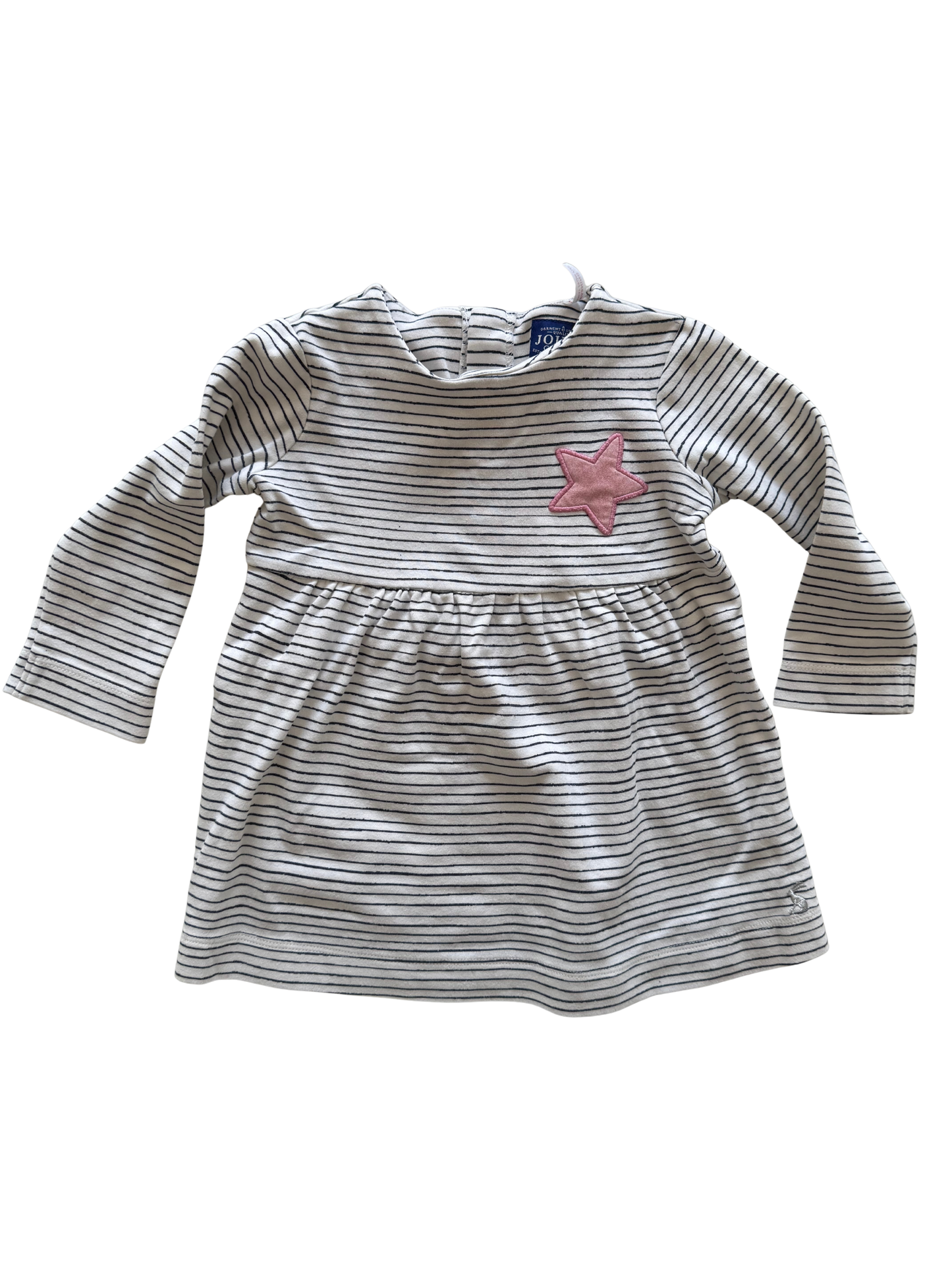 JOULES Kleid blau weiß rosa Stern 86