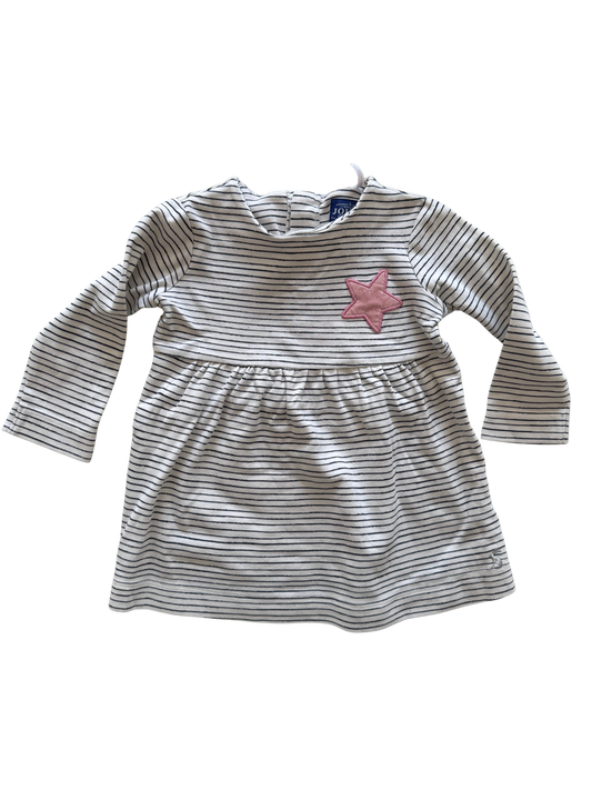 JOULES Kleid blau weiß rosa Stern 86