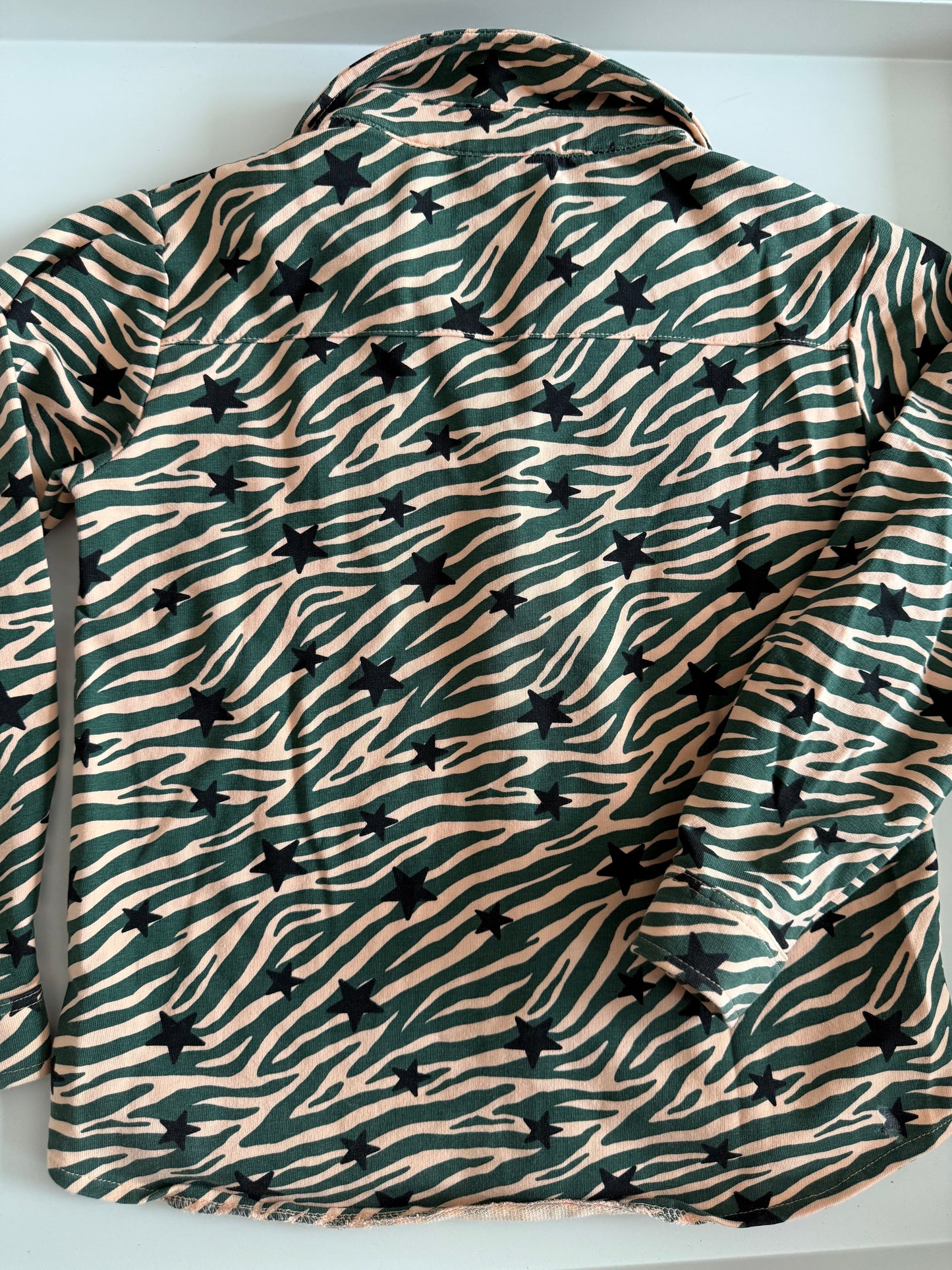 O‘CHILL Hemd Zebra grün beige smile 128/134