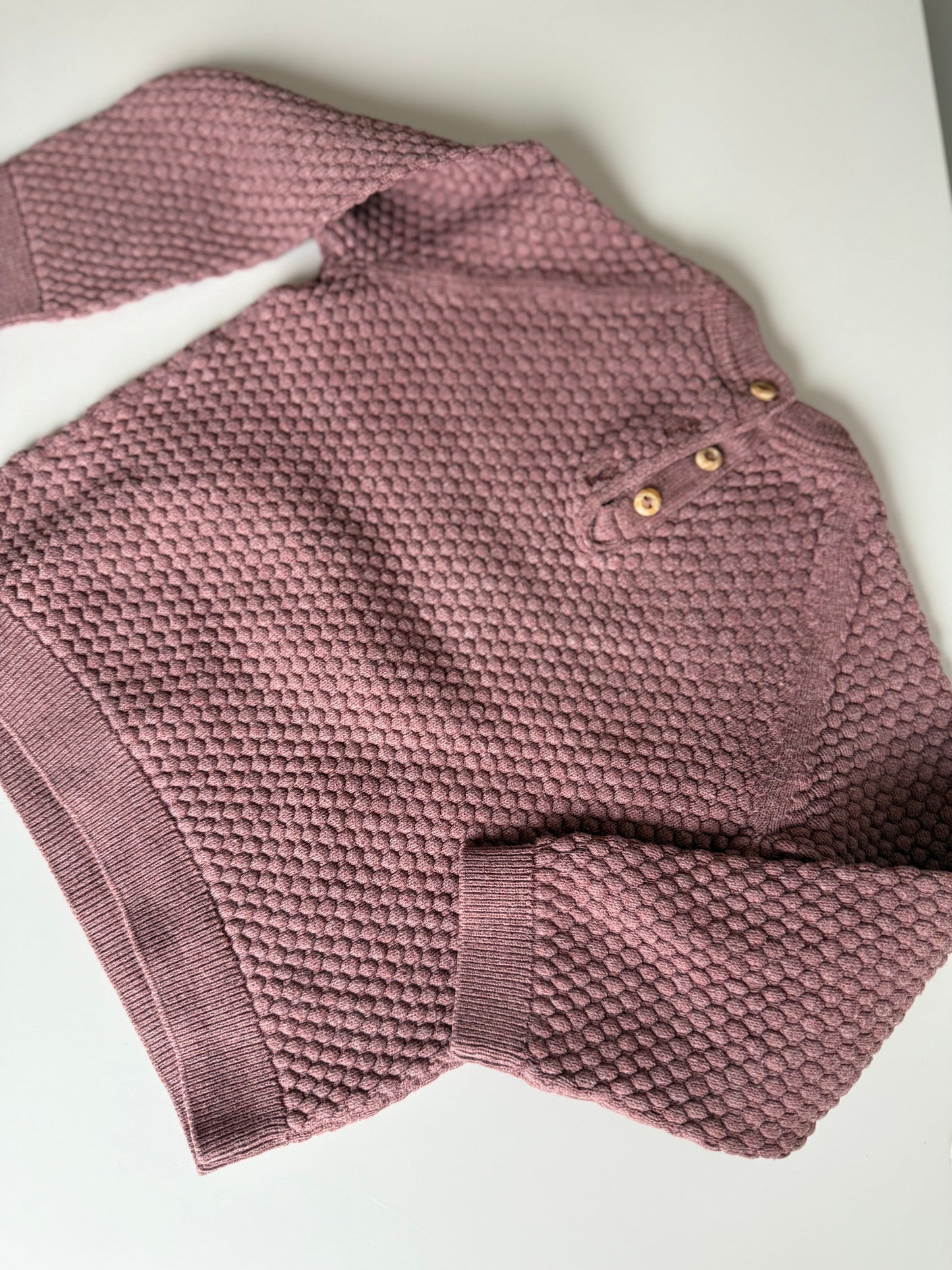 H&M Pullover Strick altrosa 74