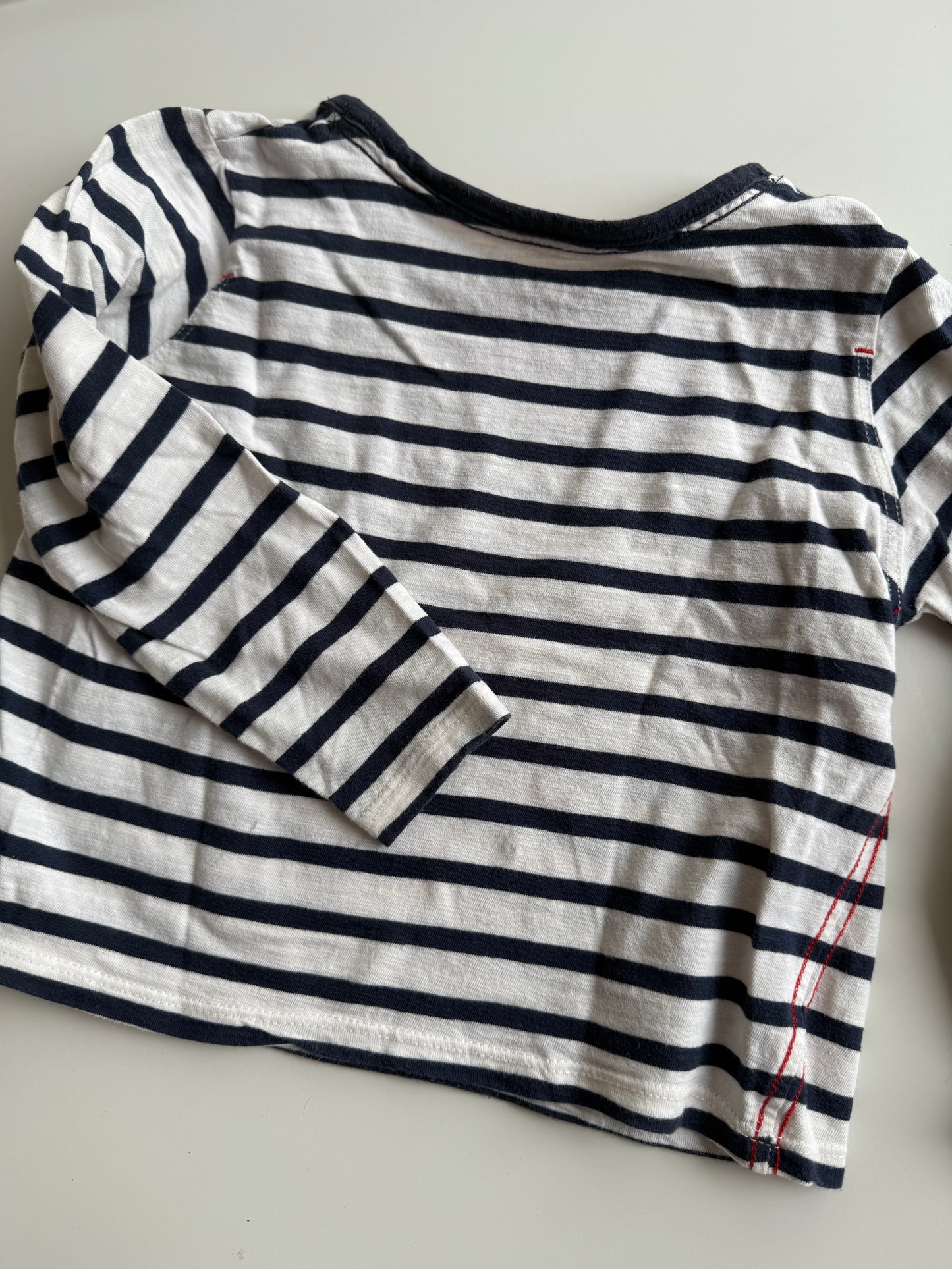 PEPE Langarmshirt blau weiß Music 104