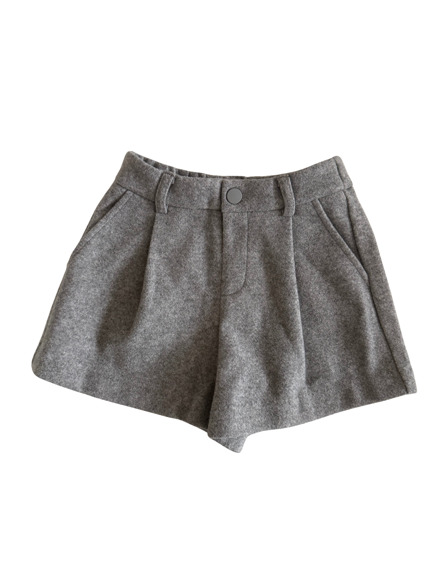 ZARA Shorts Flanell grau 104