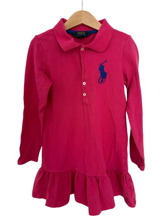 RALPH LAUREN Kleid Polo pink 116/122