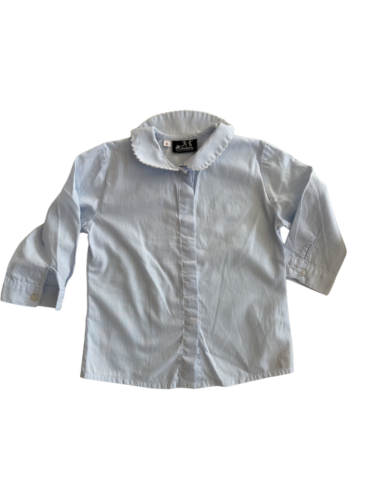 MAIKE HORNBERG Bluse blau weiß 86