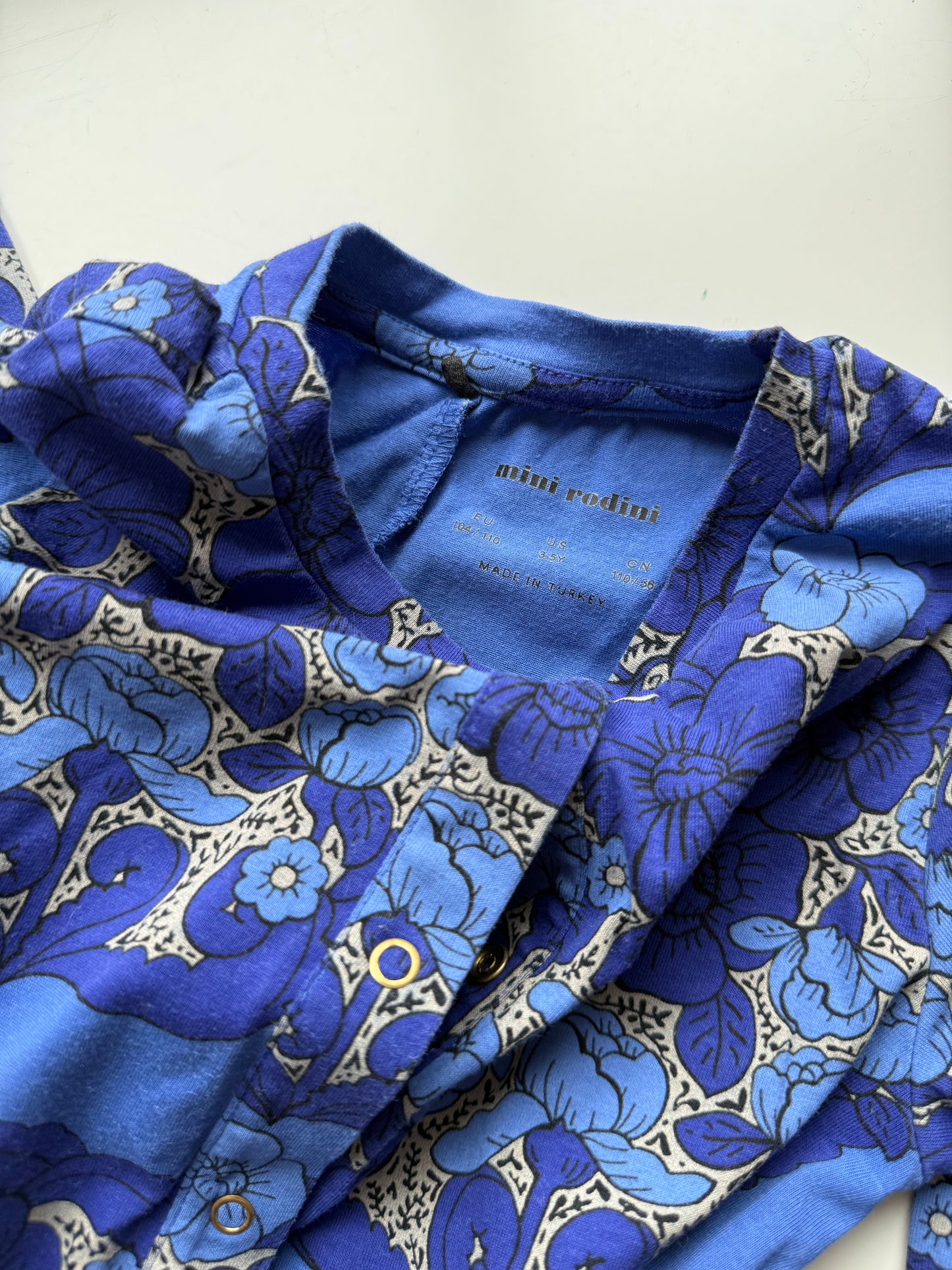 MINI RODINI Jumpsuit Anzug Onesie blau 104/110