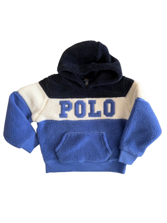 RALPH LAUREN Polo Kuschelfleece Pullover hoodie 128/134