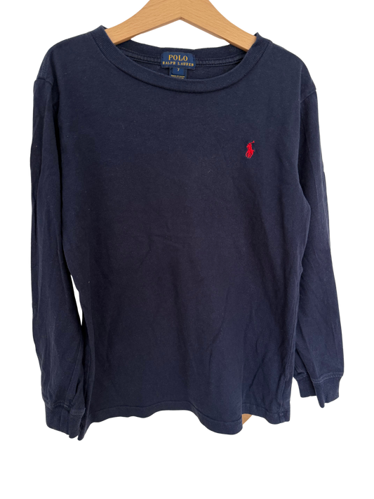 RALPH LAUREN Langarmshirt dunkelblau 122