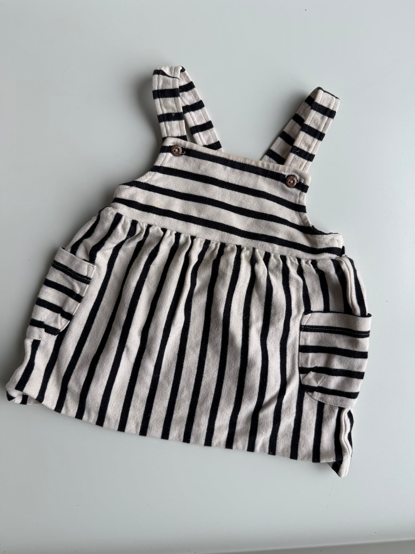 H&M Kleid schwarz weiß 74