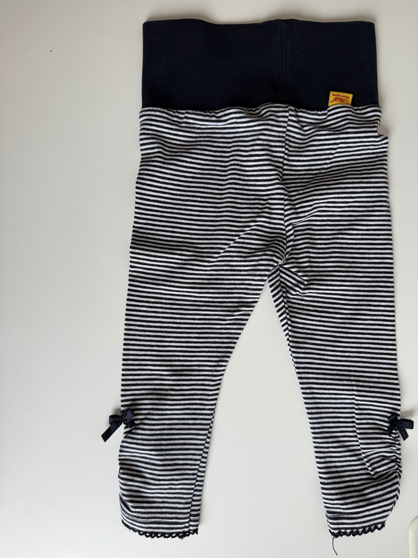 STEIFF Leggings gestreift blau weiß 74