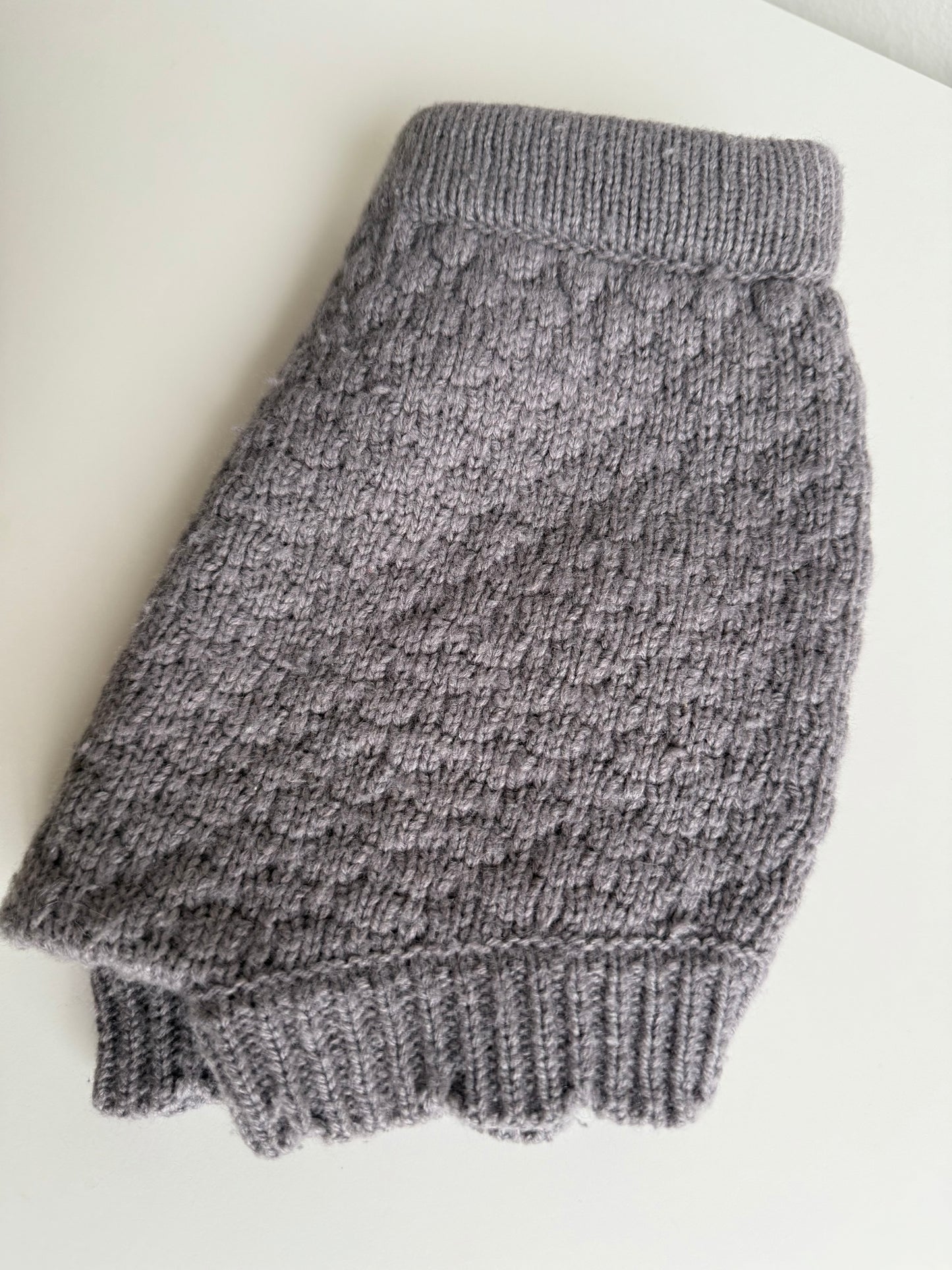 LEEVJE Wollshorts Wolle Cashmere braun grau 74/80