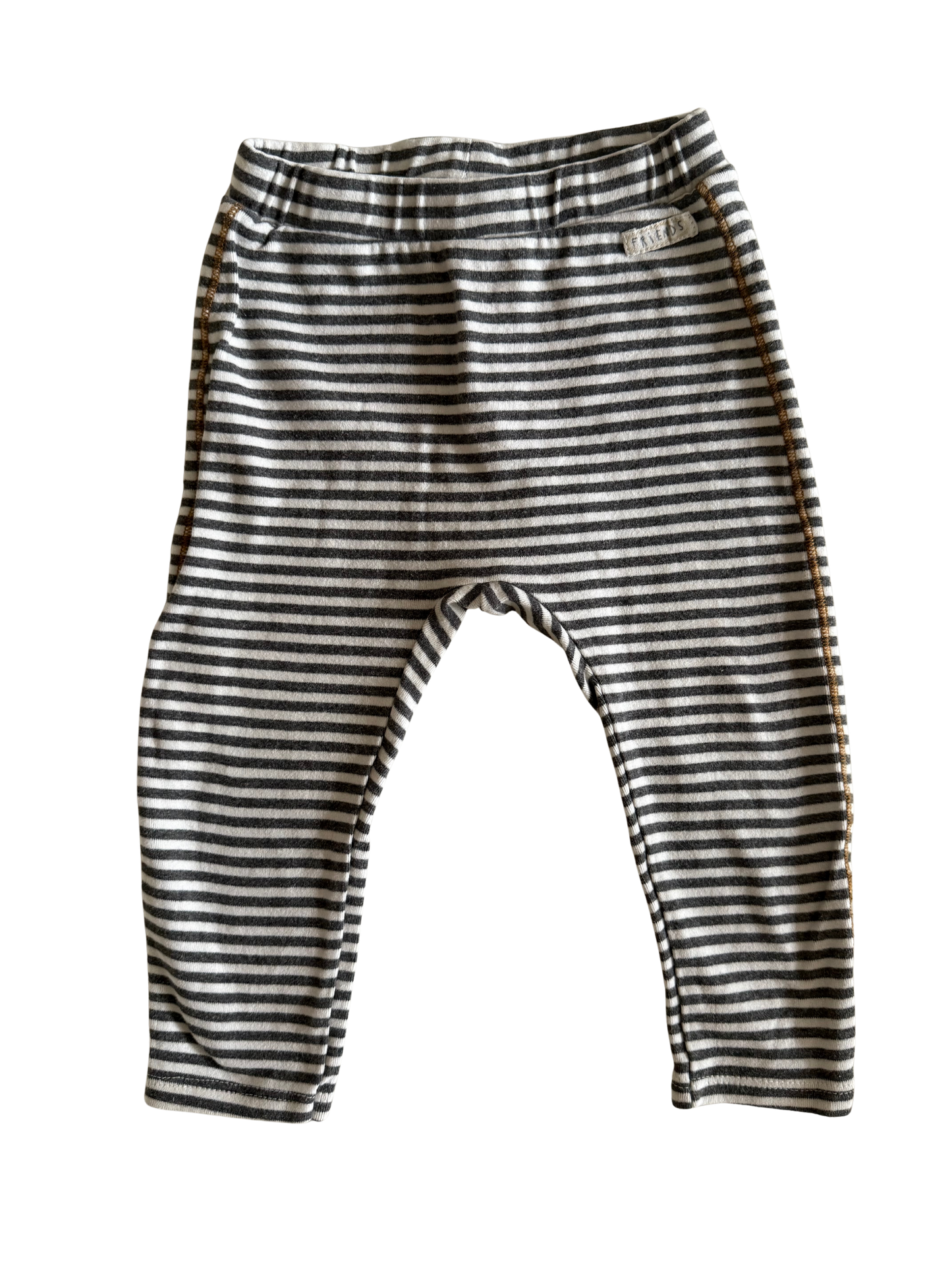 ZARA Hose grau weiß gestreift 92