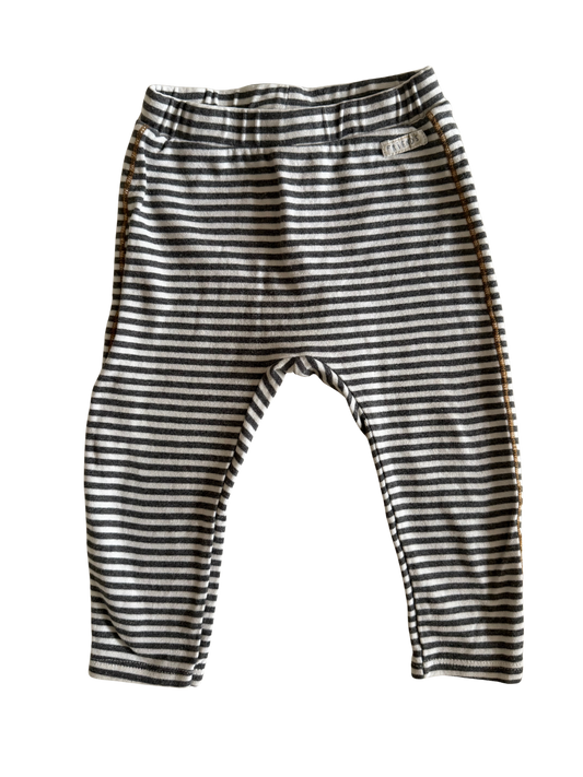 ZARA Hose grau weiß gestreift 92