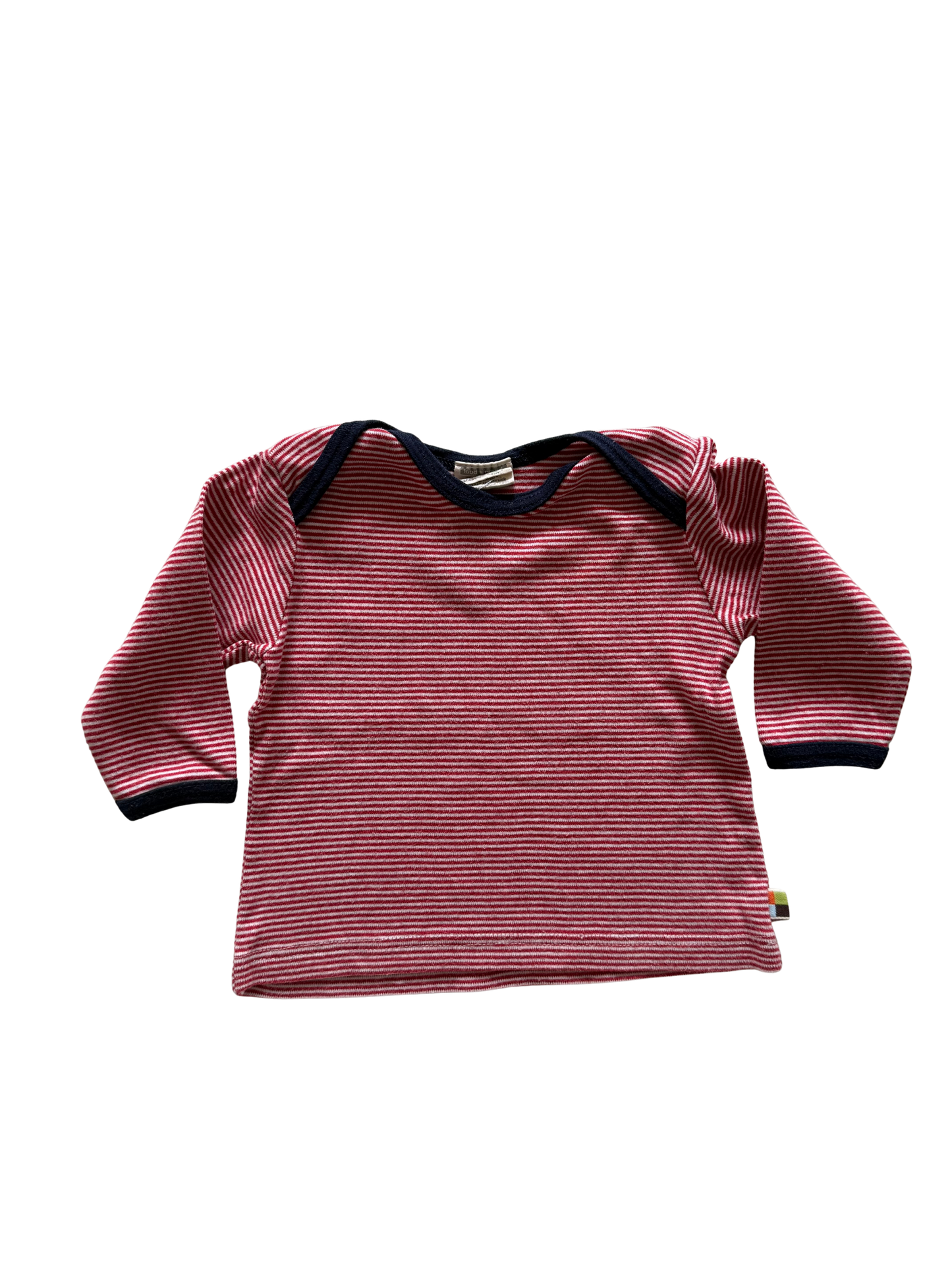 LOUD & PROUD Langarmshirt rot weiß gestreift 62/68