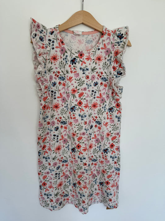 HEMA Kleid Streublumen 122/128