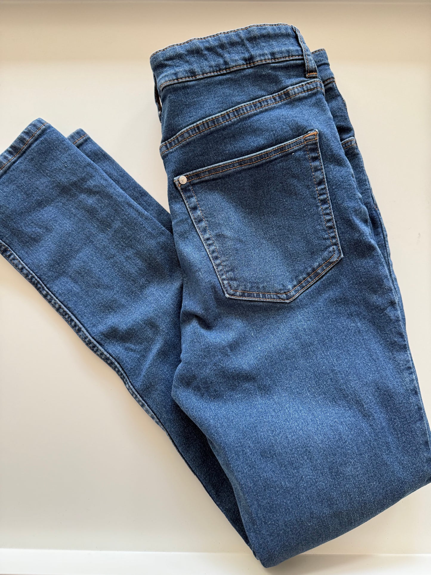 H&M Jeans skinny blau 164