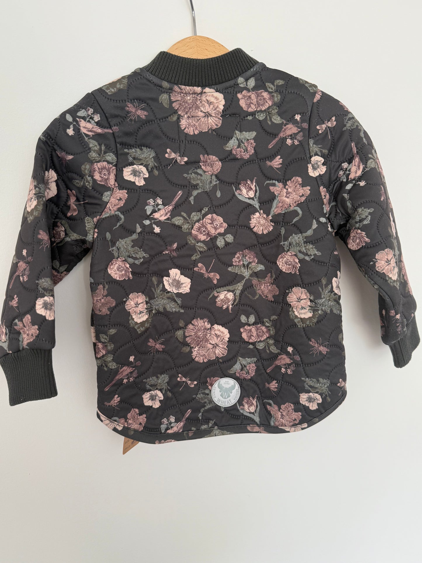 WHEAT Thermojacke Grau Blumenprint 86