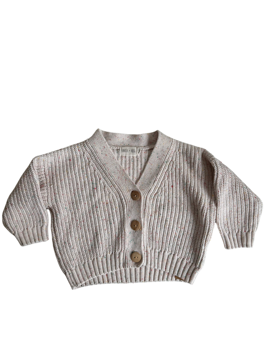 HUNTER + ROSE 
Strickjacke beige bunt 74/80