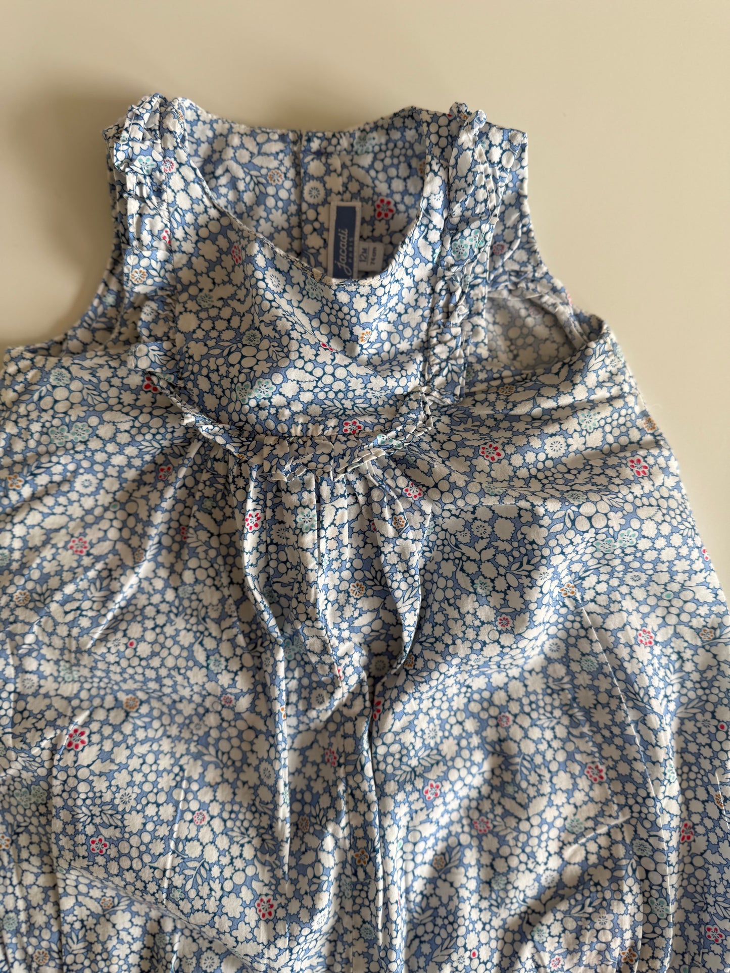 JACADI Strampler Jumpsuit kurz hellblau 74