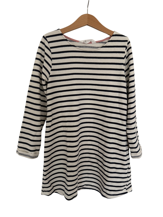 H&M Kleid blau weiß gestreift 122/128