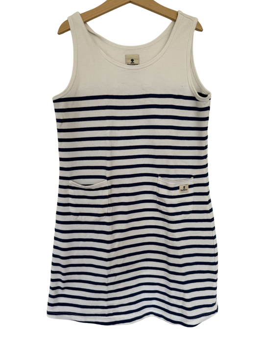 MOUSQUETON Kleid weiß blau gestreift 152