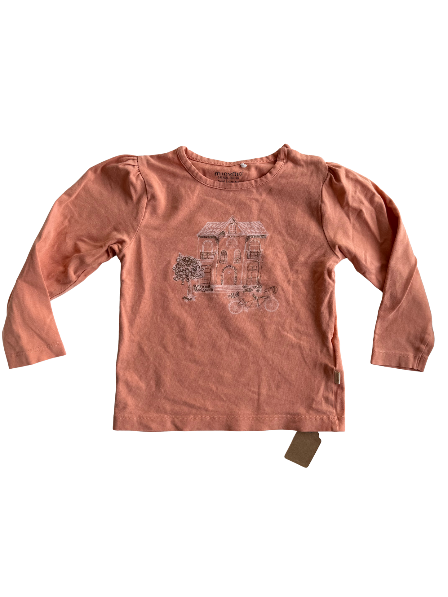 MINYMO Langarmshirt lachsfarben 92