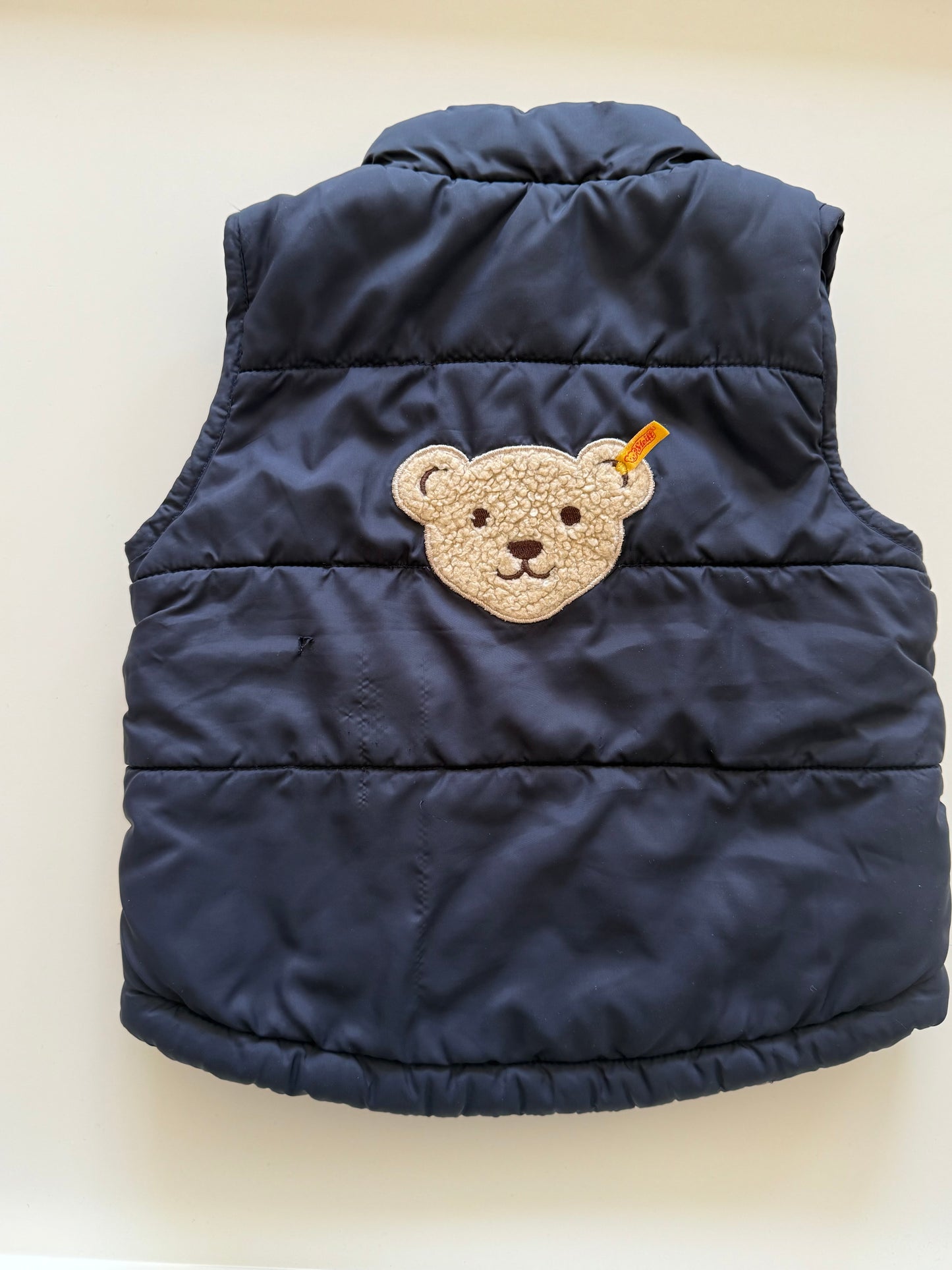 STEIFF Weste dunkelblau Bärchen 80