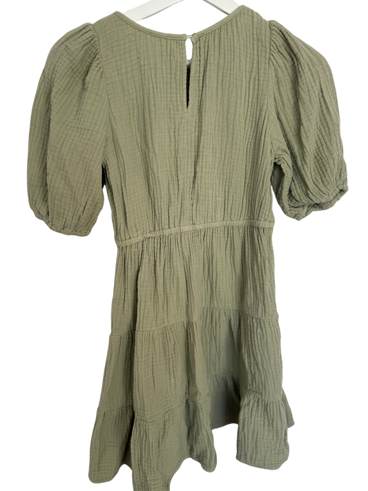 ZARA Musselinkleid grün 152