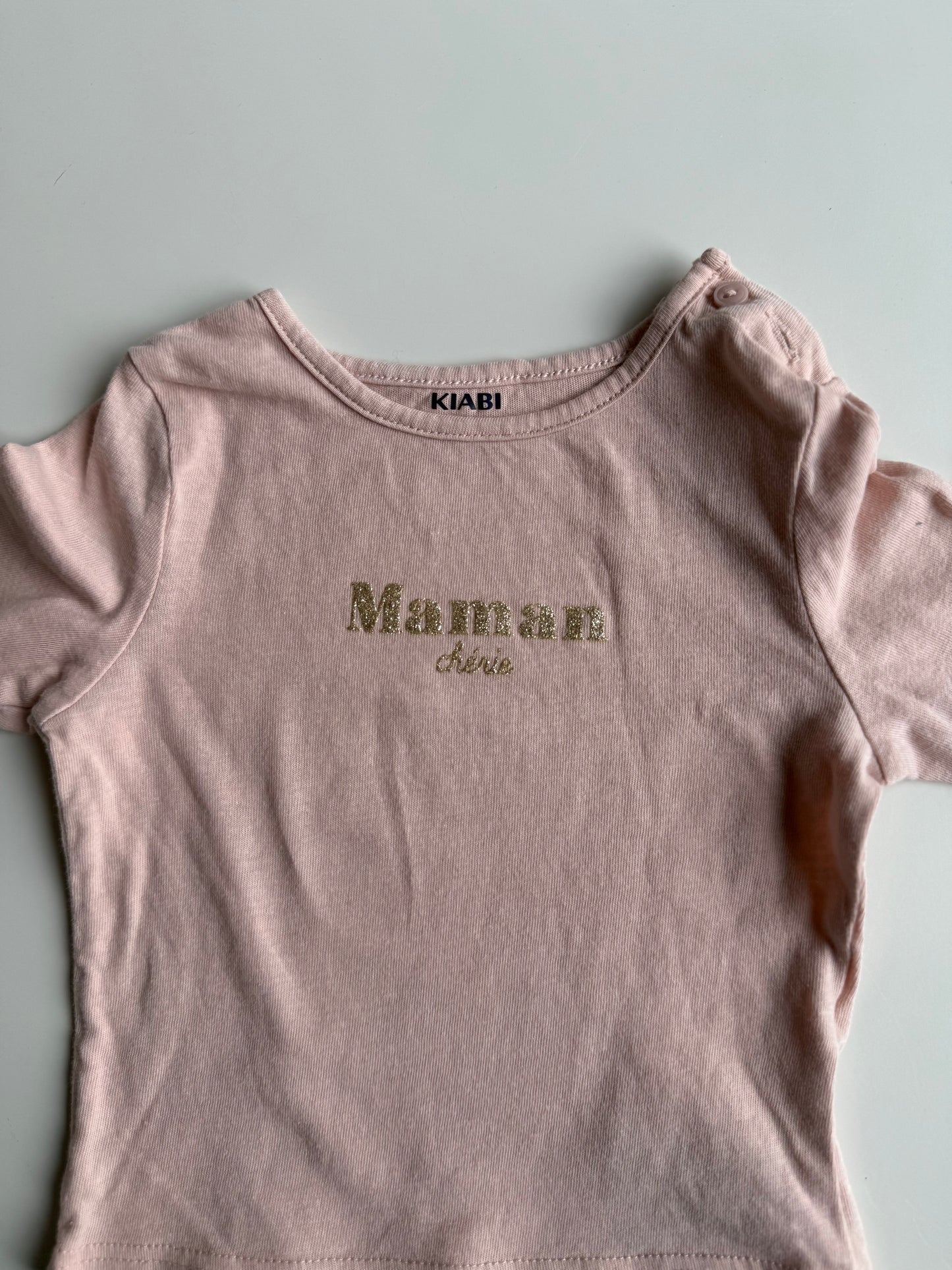 KIABI Langarmshirt rosa Gold Maman 56/62