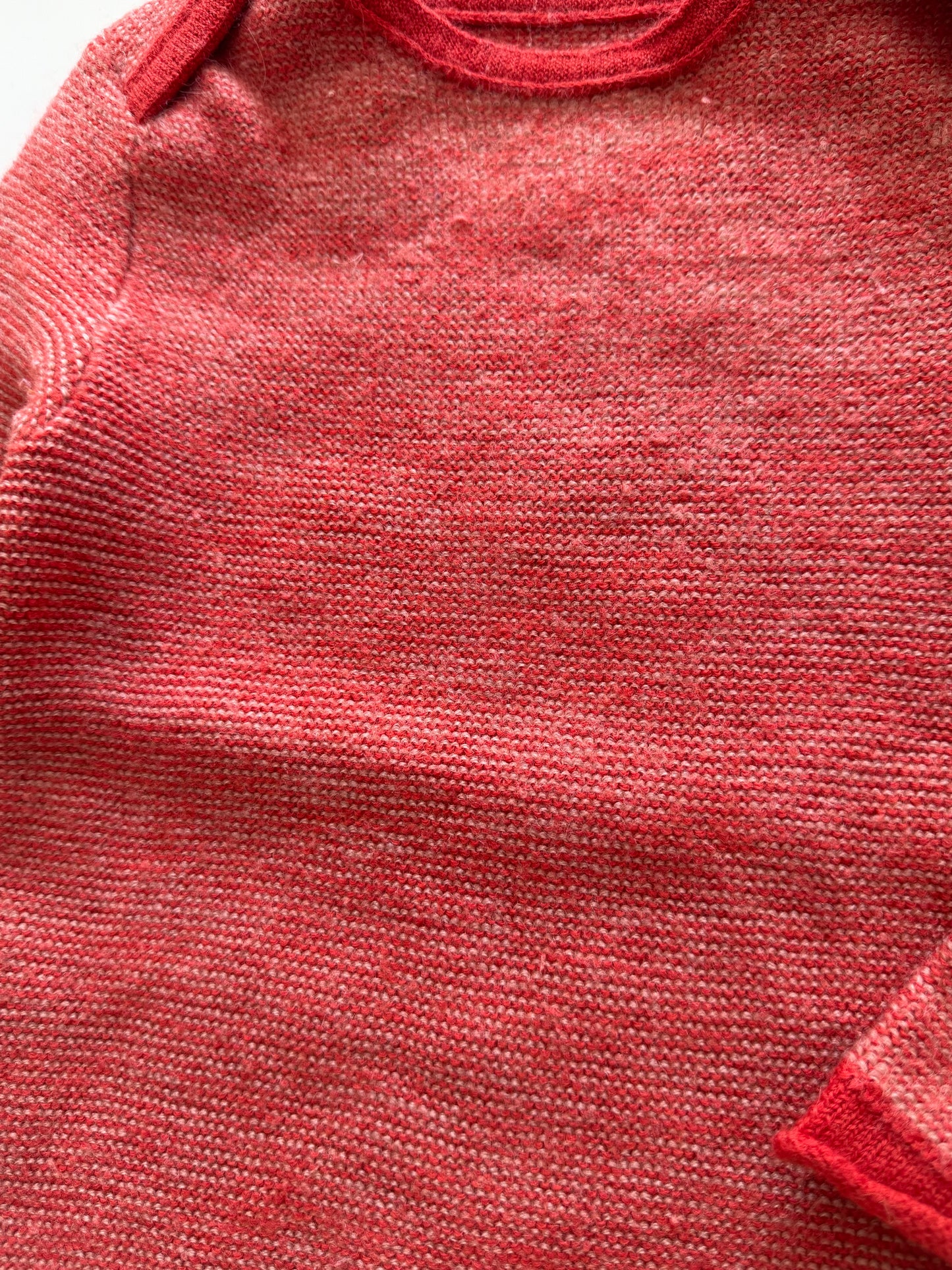 DISANA Pullover Schurwolle rot 86/92