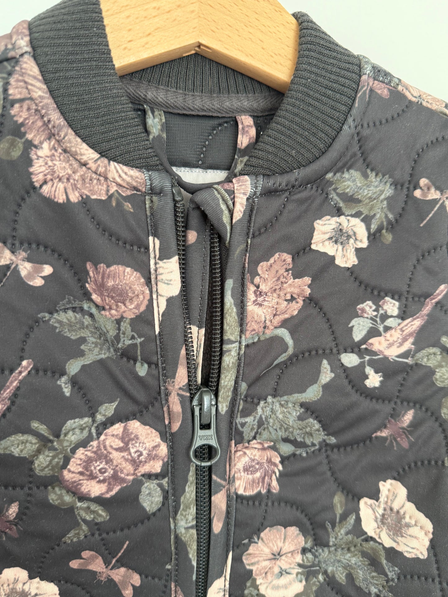 WHEAT Thermojacke Grau Blumenprint 86