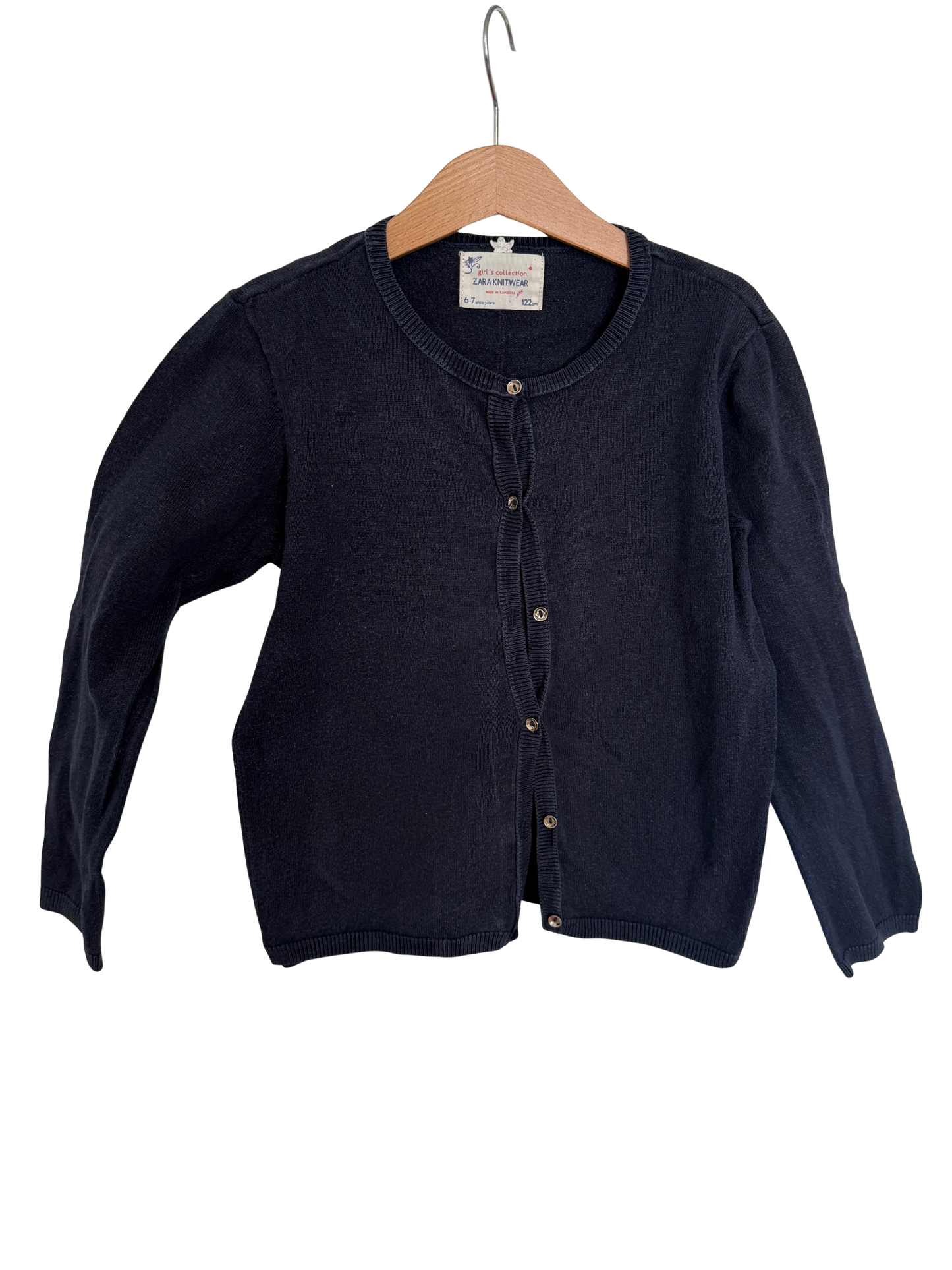 ZARA Strickjacke dunkelblau 122