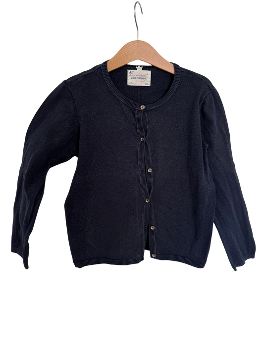 ZARA Strickjacke dunkelblau 122