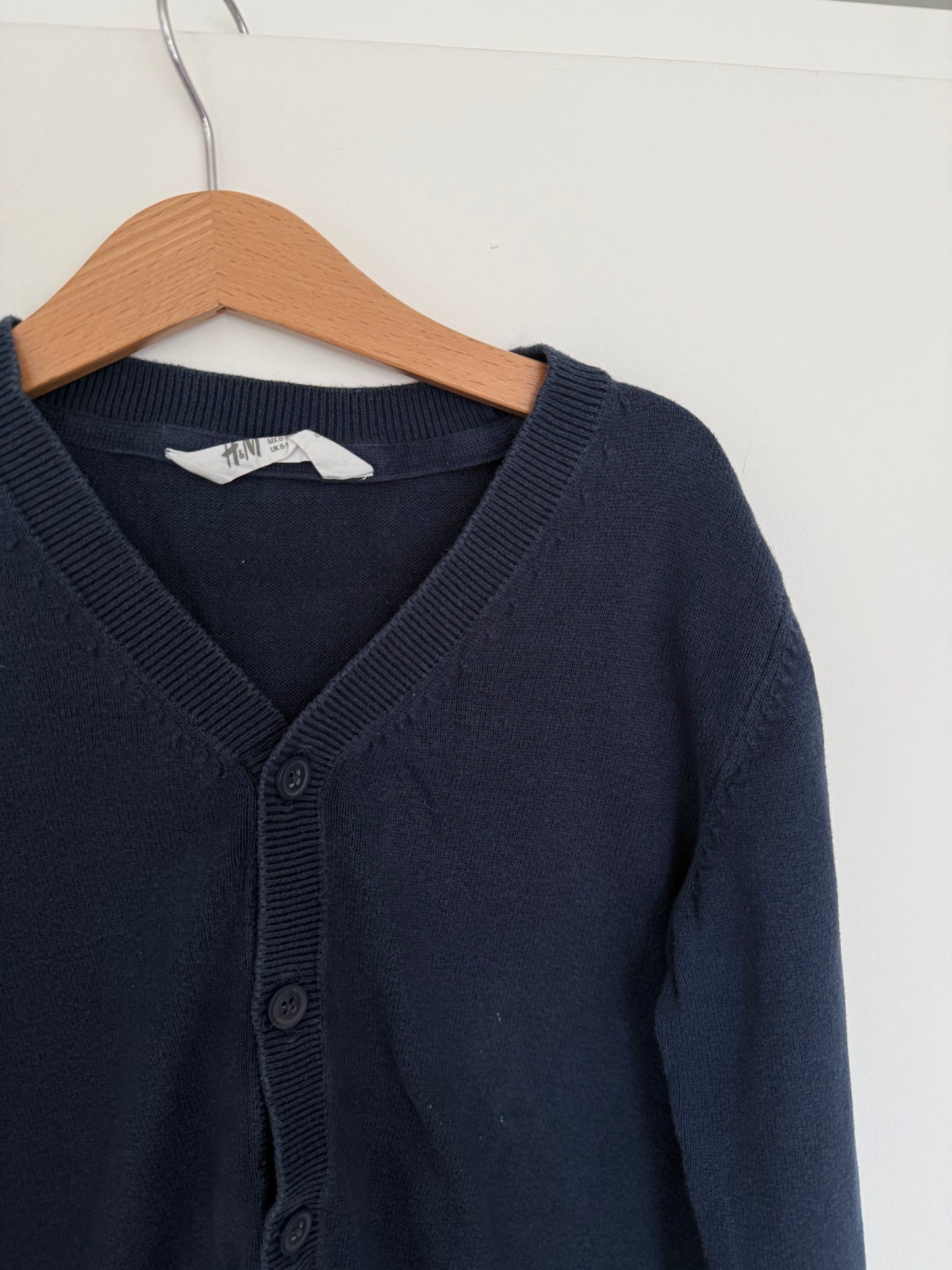 H&M Strickjacke dunkelblau 134/140