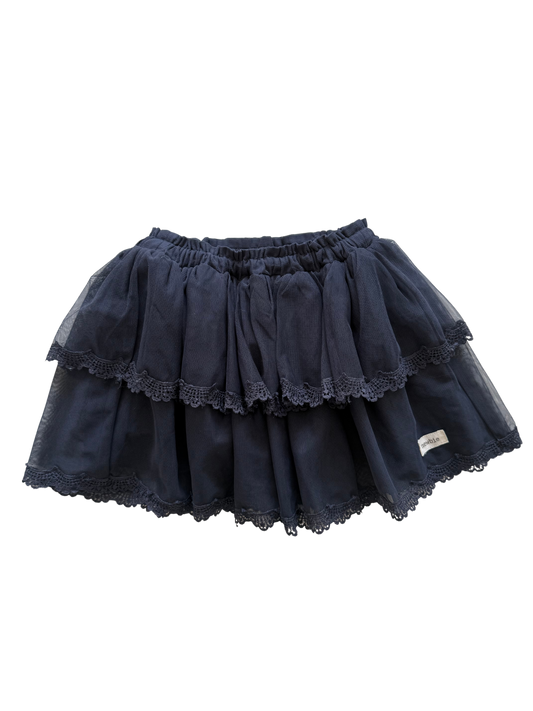 NEWBIE Rock dunkelblau Tüll 86/92