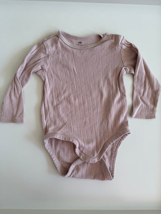 H&M Body Pointelle altrosa 80