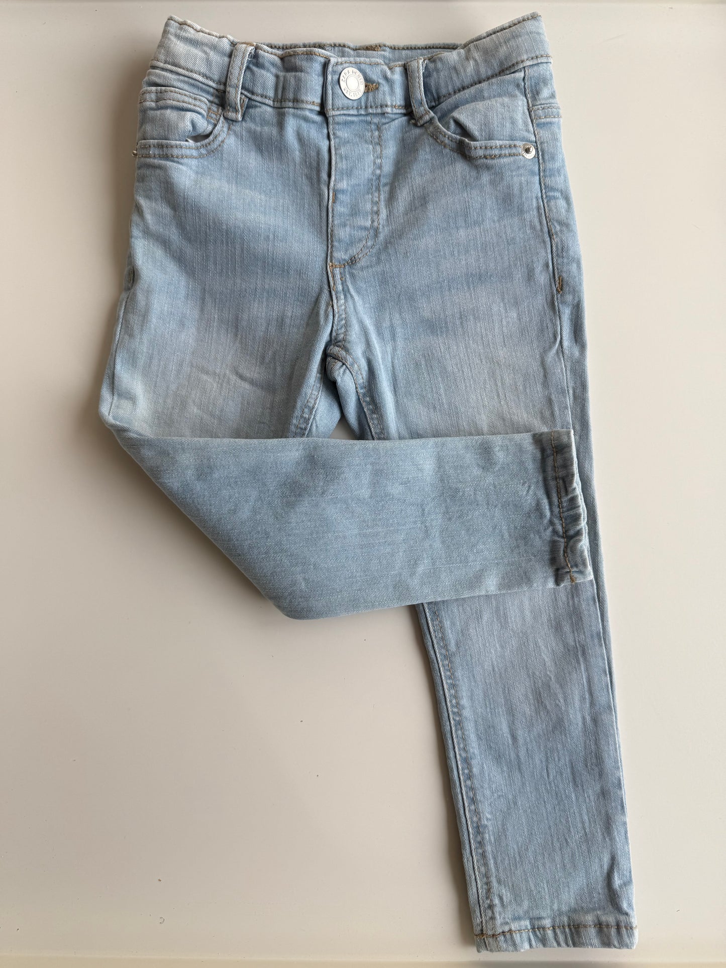ZARA Jeans skinny hellblau 98