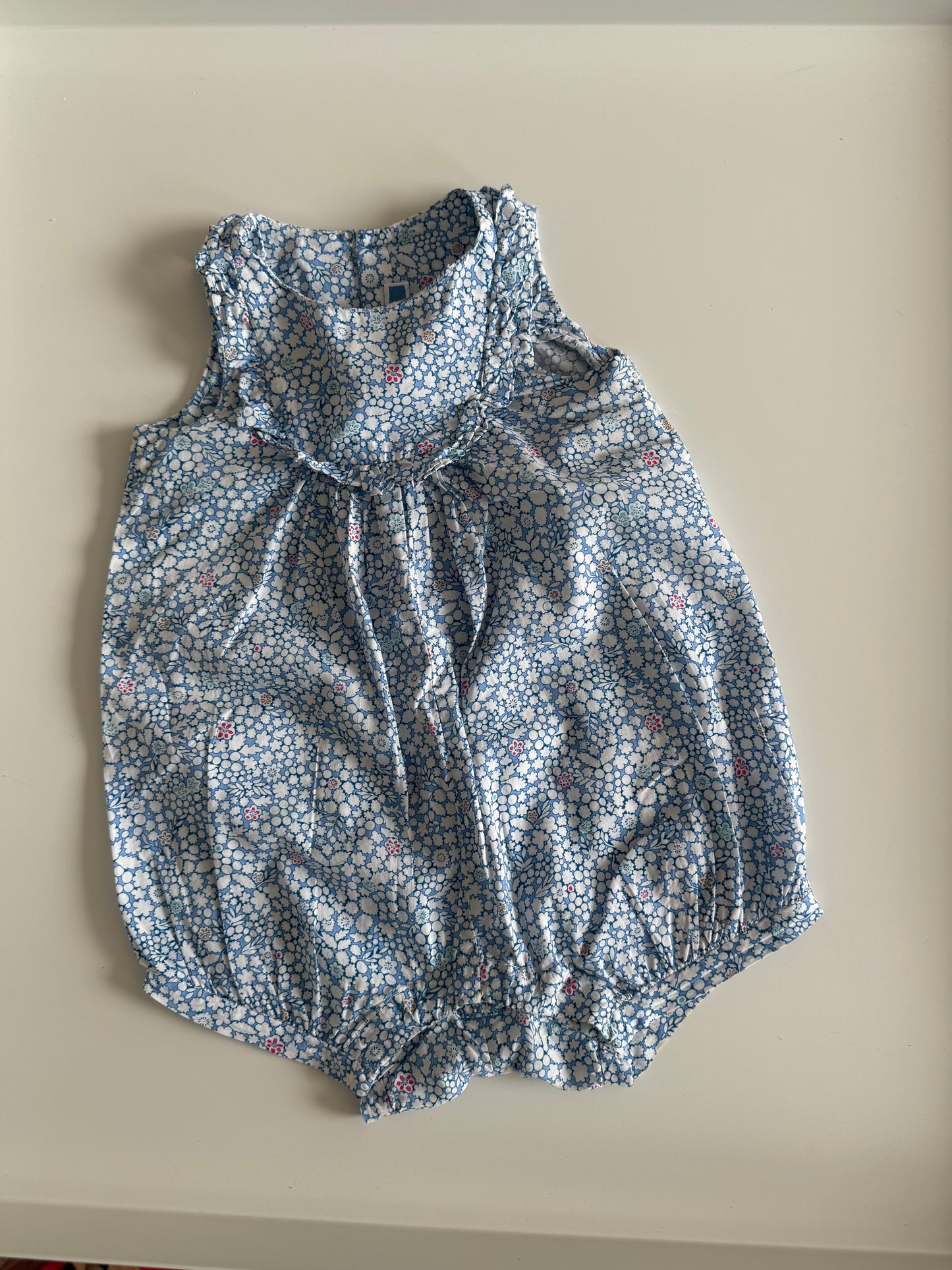 JACADI Strampler Jumpsuit kurz hellblau 74