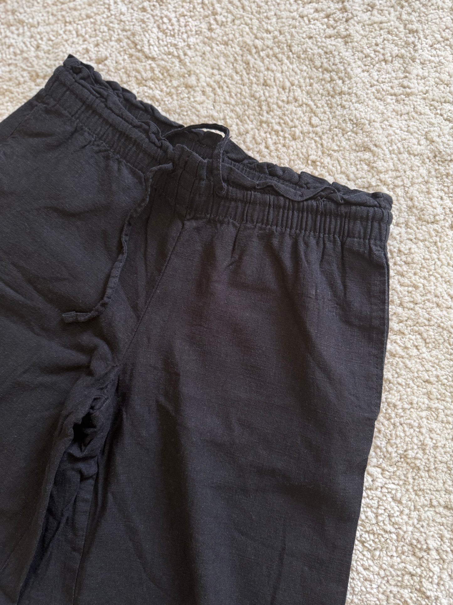 H&M Leinenhose schwarz 164/168